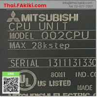 (C)Used, Q02CPU CPU Module, CPU Module Spec -, MITSUBISHI 