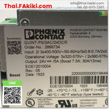 (D)Used*, QUINT-PS/3AC/24DC/5 power supply, พาวเวอร์ซัพพลาย สเปค DC24V 5A, PHOENIX CONTACT