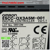 (C)Used, E5CC-QX3A5M-001 Digital Temperature Controllers, เครื่องควบคุมอุณหภูมิ สเปค AC100-240V Ver1.1, OMRON