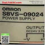 (D)Used*, S8VS-09024 Switching Power Supply, Switching power supply specification DC24V 3.75A, OMRON 