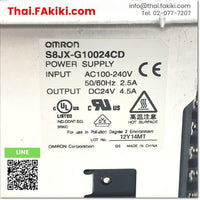 (D)Used*, S8JX-G10024CD Power Supply, พาวเวอร์ซัพพลาย สเปค DC24V 4.5A, OMRON