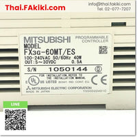 (C)Used, FX3G-60MT/ES PLC Main Module, พีแอลซียูนิตหลัก สเปค AC100-240V, MITSUBISHI