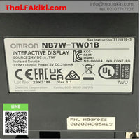 (C)Used, NB7W-TW01B Touch panel, แผงสัมผัส สเปค DC24V Ver.1.1, OMRON