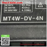 (C)Used, MT4W-DV-4N Panel Meter, หน้าปัดมิเตอร์ สเปค AC100-240V, DIN W96xH48mm, AUTONICS