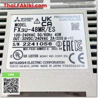 (A)Unused, FX3U-48MR/ES PLC Main Module, PLC main unit spec AC100-240V, MITSUBISHI 