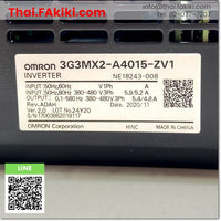(B)Unused*, 3G3MX2-A4015-ZV1 Inverter, Inverter specs 3PH AC400V 1.5kw Ver.2.0, OMRON 