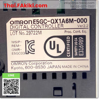 (B)Unused*, E5GC-QX1A6M-000 Digital Temperature Controllers, temperature controller specifications AC100-240V Ver2.2, OMRON 