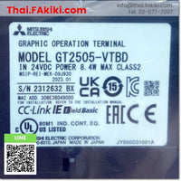 (B)Unused*, GT2505-VTBD Graphic Operation Terminal, GOT, GOT2000 ซีรี่ส์ สเปค DC24V, MITSUBISHI
