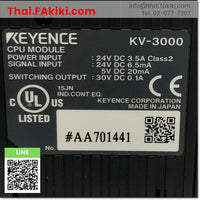 (D)Used*, KV-3000 PLC Main Module, พีแอลซียูนิตหลัก สเปค -, KEYENCE