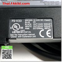 (A)Unused, FS-V33 Digital Fiber Optic Sensor Amplifier, Digital Fiber Optic Sensor Amplifier Specifications -, KEYENCE 