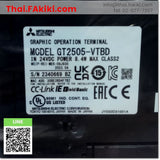 (B)Unused*, GT2505-VTBD Graphic Operation Terminal, GOT, GOT2000 Series Specification DC24V 5.7inch, MITSUBISHI 