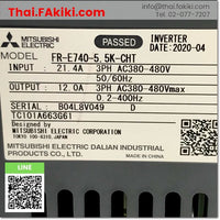 (C)Used, FR-E740-5.5K-CHT Inverter, อินเวอร์เตอร์ สเปค 3PH AC400V, MITSUBISHI