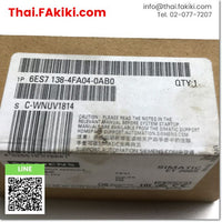 (A)Unused, 6ES7138-4FA04-0AB0 Electronics module, electronic module specification DC24V, SIEMENS 