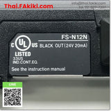 (C)Used, FS-N12N Fiber Optic Sensor Amplifier, ไฟเบอร์แอมพลิฟายเออร์ สเปค -, KEYENCE