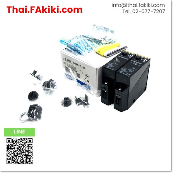 (C)Used, E3JM-10M4-G-N Photoelectronic Sensor, โฟโต้อิเล็กทริค เซ็นเซอร์ สเปค AC24-240V, OMRON