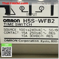 (C)Used, H5S-WFB2 Digital timer, เครื่องจับเวลาแบบดิจิตอล สเปค AC100-240V, OMRON