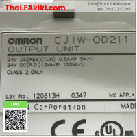 (C)Used, CJ1W-OD211 Transistor Output Module, เอ้าท์พุทโมดูล สเปค 16points, OMRON
