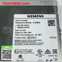 (B)Unused*, 6EP1961-3BA21 Power Supply, Power Supply Specifications DC24V 40A, SIEMENS 