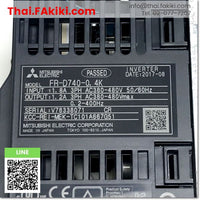 (A)Unused, FR-D740-0.4K Inverter, Inverter specs 3PH AC400V, MITSUBISHI 