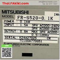 (C)Used, FR-S520-0.1K Inverter, อินเวอร์เตอร์ สเปค 0.1kW, MITSUBISHI