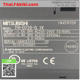 (C)Used, FR-D720-0.1K Inverter, อินเวอร์เตอร์ สเปค AC200V, MITSUBISHI