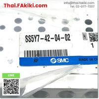 (A)Unused, SS5Y7-42-04-02 Base for Manifold, ฐานสำหรับ Manifold สเปค Rc, SMC