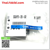 (A)Unused, SS5Y3-20-02 Base For Manifold, ฐานสำหรับ Manifold สเปค Rc, SMC