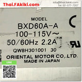 (D)Used*, BXD60A-A Servo Driver, เซอร์โวไดรฟ์เวอร์ สเปค AC100V 2.2A, ORIENTAL