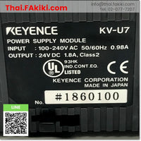 (C)Used, KV-U7 Power Supply, พาวเวอร์ซัพพลาย สเปค DC24V 1.8A, KEYENCE