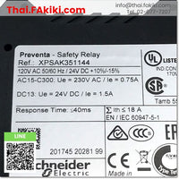 (B)Unused*, XPSAK351144 Safety Relay, Safety Relay Specification DC24V, SCHNEIDER 