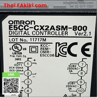 (C)Used, E5CC-CX2ASM-800 Digital Temperature Controllers, เครื่องควบคุมอุณหภูมิ สเปค AC100-240V Ver2.1, OMRON
