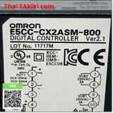 (C)Used, E5CC-CX2ASM-800 Digital Temperature Controllers, เครื่องควบคุมอุณหภูมิ สเปค AC100-240V Ver2.1, OMRON