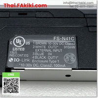 (B)Unused*, FS-N41C Digital Fiber Optic Sensor Amplifier, เครื่องขยายสัญญาณดิจิตอลไฟเบอร์ออปติกเซนเซอร์ สเปค M8, KEYENCE