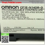(C)Used, CP1E-N14DR-D Programmable Controller CPU Module, พีแอลซี สเปค DC24V Ver1.3, OMRON