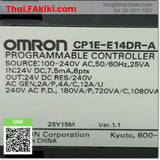 (D)Used*, CP1E-N14DR-A Programmable Controller CPU Module, พีแอลซี สเปค AC100-240V Ver1.1, OMRON