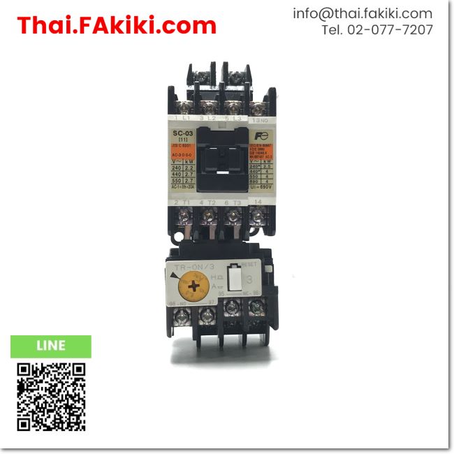 (D)Used*, SW-03/3H Electromagnetic switch, สวิตซ์แม่เหล็กไฟฟ้า สเปค AC ...