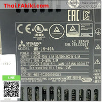 (A)Unused, MR-JN-40A Servo Amplifier, ชุดควบคุมการขับเคลื่อนเซอร์โว สเปค AC200V 0.4kW, MITSUBISHI