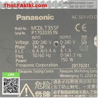 Junk, MCDLT35SF Servo Amplifier, Servo Drive Controller Specification AC200V 0.75kW, PANASONIC 
