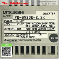 Junk, FR-S520E-2.2K Inverter, อินเวอร์เตอร์ สเปค AC200V 2.2kW, MISUBISHI