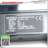 (A)Unused, LV-21A Laser sensor Amplifier, เลเซอร์เซ็นเซอร์ สเปค -, KEYENCE