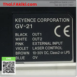 (A)Unused, GV-21 Laser Sensor Amplifier, เลเซอร์เซ็นเซอร์ สเปค -, KEYENCE