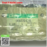 (B)Unused*, 4KA220-06-C20-AC110V solenoid valve, Solenoid valve spec AC110V 5-Port, CKD 