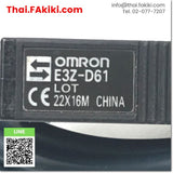 (D)Used*, E3Z-D61 Photoelectronic Sensor, โฟโต้อิเล็กทริค เซ็นเซอร์ สเปค 1.4m, OMRON