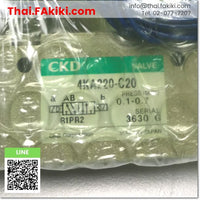 (B)Unused*, 4KA220-06-C20-AC110V Solenoid valve, Solenoid valve spec AC110V 5-Port, CKD 