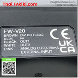 (B)Unused*, FW-V20 Ultrasonic Sensor Amplifier, อัลตราโซนิกเซนเซอร์แอมพลิฟายเออร์ สเปค -, KEYENCE