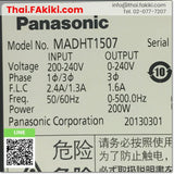 Junk, MADHT1507 AC servo drive, AC servo driver spec AC200V, PANASONIC 