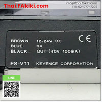 (D)Used*, FS-V11 Fiber Optic Sensor Amplifier, ไฟเบอร์แอมพลิฟายเออร์ สเปค 1.1m, KEYENCE