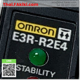(C)Used, E3R-R2E4 Built-in Amplifier Photoelectric Sensor, โฟโต้อิเล็กทริกเซนเซอร์ ติดตั้งแอมพลิไฟเออร์ สเปค 2m, OMRON