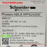 (D)Used*, ABL8WPS24200 power supply, พาวเวอร์ซัพพลาย สเปค DC24V 20A, SCHNEIDER