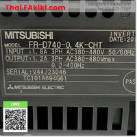 (C)Used, FR-D740-0.4K-CHT Inverter, อินเวอร์เตอร์ สเปค 0.4kW, MITSUBISHI